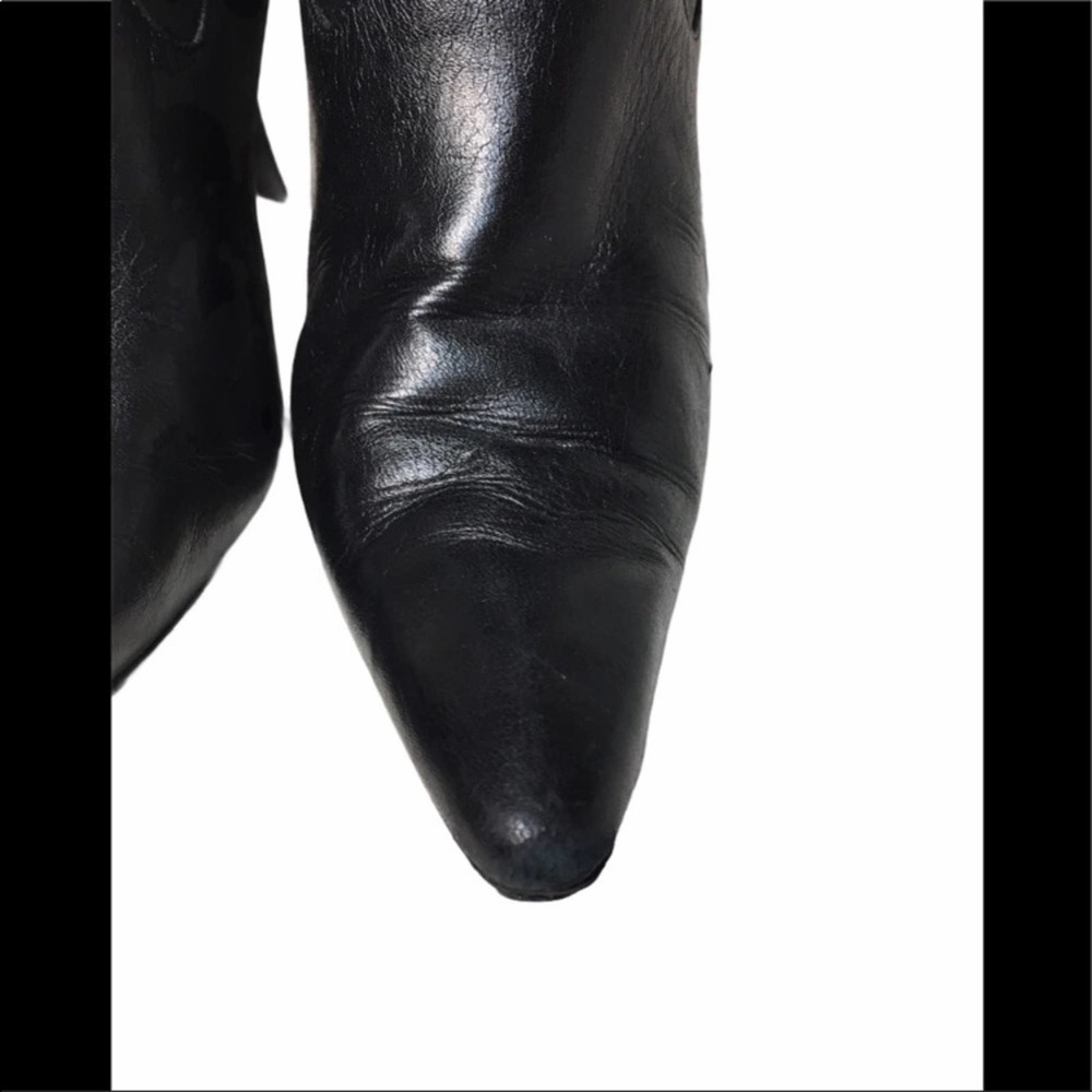 Manolo Blahnik Leather Pascalare Tall Boots 38 - Picture 6 of 16